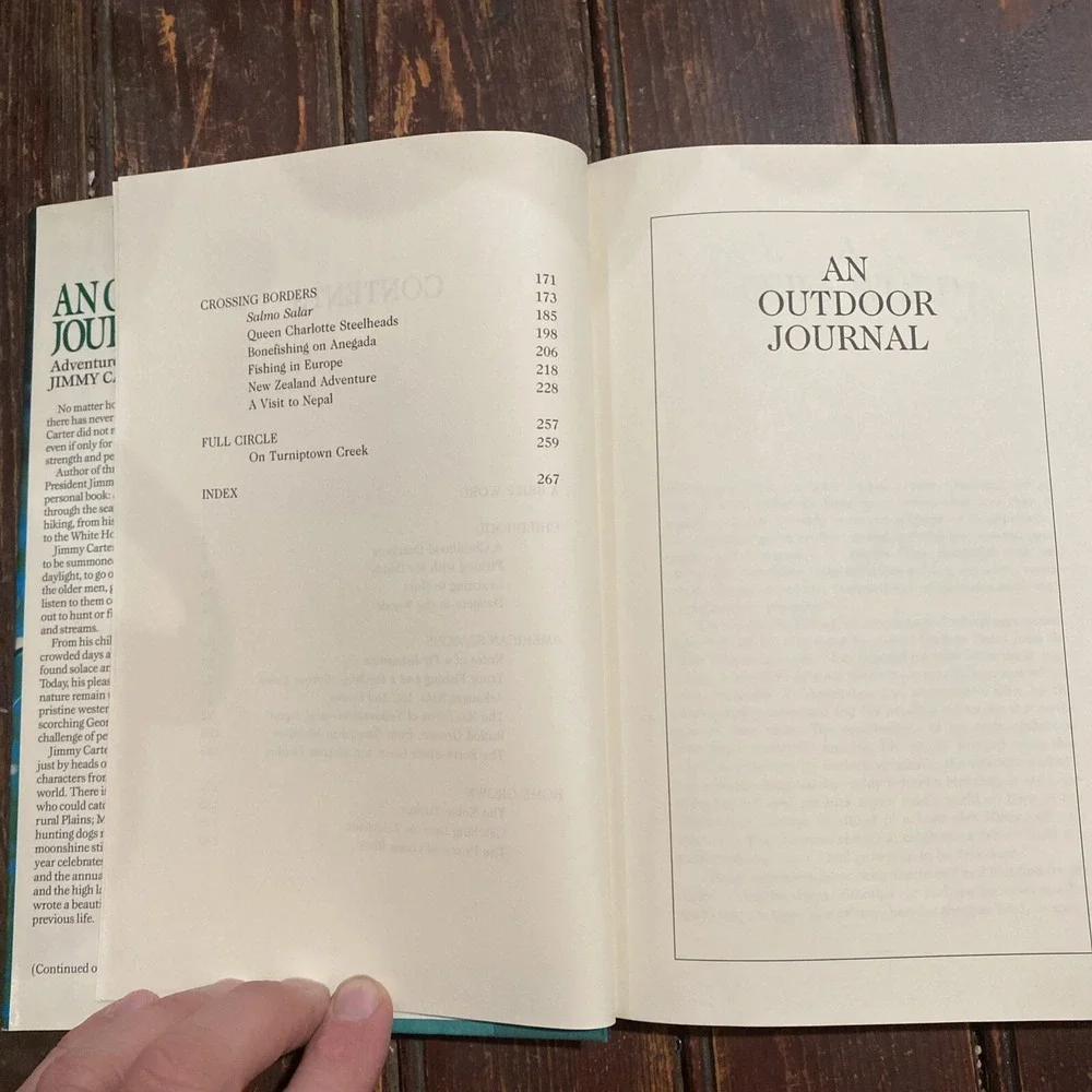Jimmy Carter An‎ Outdoor Journal: Adventures and Reflections HC/DJ